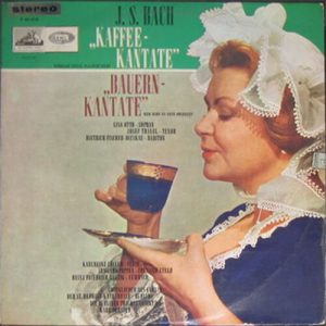 BACH Kaffee Kantate Lisa Otto / Fischer-Dieskau EMI HMV lp