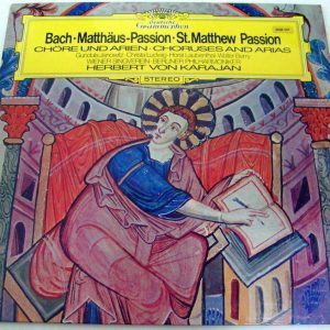 BACH St. Matthew Passion Choruses And Arias Berlin Philharmonic Von Karajan DGG