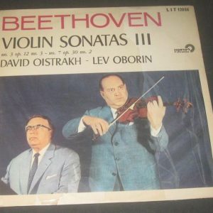 BEETHOVEN Violin Sonatas OISTRAKH , OBORIN litratone lit 12056 lp ED1 1st Press