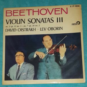 BEETHOVEN Violin Sonatas  OISTRAKH , OBORIN litratone lit 12056 lp ED1 1st Press