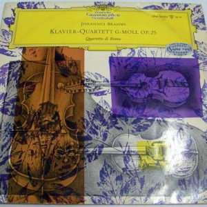 BRAHMS – Piano Quartet in G Minor op. 25 QUARTETTO DI ROMA DGG LPM 18 529 TULIPS