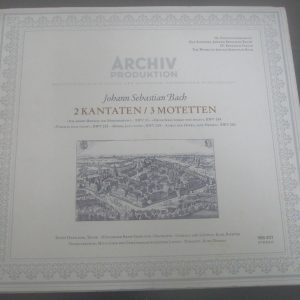 Bach 2 Cantatas / 3 motets Kurt Thomas Richter Archiv  198401 LP EX