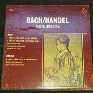 Bach / Handel Flute Sonatas Jeney duschenes Angerer Vox svbx 535 3 lp Box