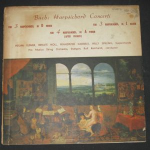 Bach Harpsicord Concerti – Pro Musica String Orchestra , Reinhardt  VOX lp 1954
