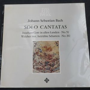 Bach ?? Solo Cantatas Giebel Andre Leonhardt Telefunken SAWT 9513-B lp EX