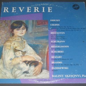 Balint Vazsonyi – Piano / Reverie – Chopin Mozart Beethoven Brahams Vox lp