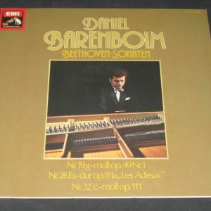 Barenboim Beethoven Sonatas Piano EMI ELECTROLA HMV