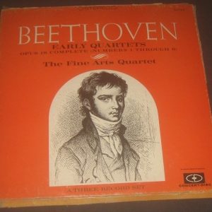 Beethoven Early Quartets Opus 18 Fine Arts Quartet Concert-Disc ‎ 3 LP Box
