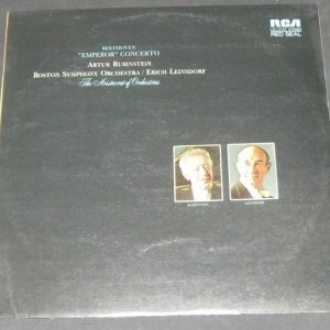 Beethoven : Emperor Concerto Rubinstein / Leinsdorf RCA LSC-2733 lp EX