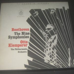Beethoven Nine Symphonies Otto Klemperer Angel H 3619 8 LP Box EX