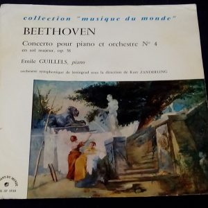 Beethoven Piano Concerto  Guillels  Zanderling LE CHANT DU MONDE LDX-SP 1510 LP