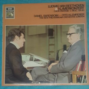 Beethoven Piano Concerto No. 2 Klemperer Barenboim HMV 1C 063-01 979 LP EX