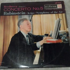 Beethoven – Piano Concerto No. 5 Emperor Krips Rubinstein RCA LM-2124 lp ED1