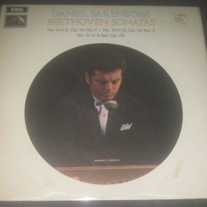 Beethoven Piano Sonatas 9 , 10 & 12 Daniel Barenboim HMV EMI HQS 1206 LP