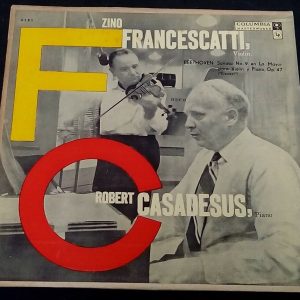 Beethoven  Sonata No. 9  Casadesus Francescatti  Columbia 6 Eye LP 50’s