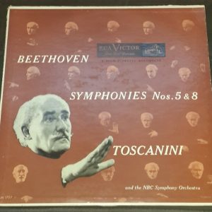 Beethoven ‎- Symphonies Nos. 5 & 8 Toscanini RCA ‎LM 1757 lp 1951