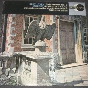 Beethoven Symphony no. 5 Mozart: Symphony no. 40 Erich Kleiber Decca ECS 518 lp