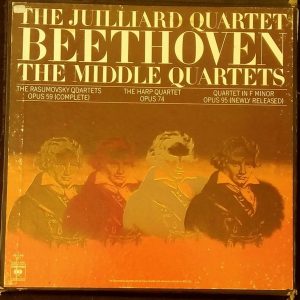 Beethoven ‎The Middle Quartets Julliard Quartet Columbia D3M 34094 3 LP Box