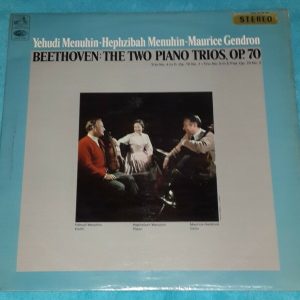 Beethoven ‎- Two Piano Trios Gendron  Menuhin  HMV ASD 2258 LP