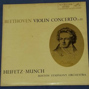 Beethoven – Violin Concerto Munch Heifetz RCA LM-1992 USA 1956