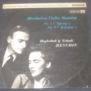 Beethoven Violin Sonatas Hephzibah & Yehudi Menuhin HMV ALP 1739 lp