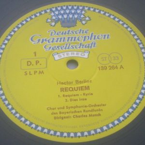 Berlioz – Requiem Charles Munch , Peter Schreier DGG TULIPS 2707 032 2 LP BOX