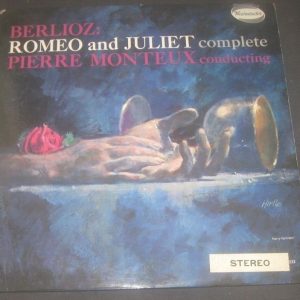 Berlioz Romeo and Juliet complete Monteux Westminster WST 233 2 LP EX