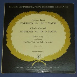 Bizet – Symphony in C  Gounod – Symphony in D   Robert Irving MARS 3021 LP EX