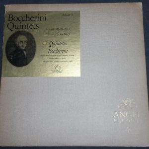 Boccherini Quintets , Album 3 Quintetto Boccherini  Angel Records ?ANG 45008 lp