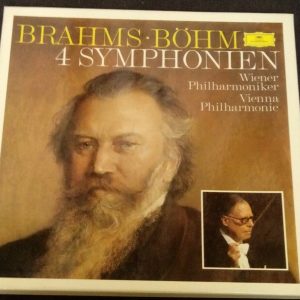Brahms 4 Symphonien BOhm  DGG 2740 154 4 LP Box Germany EX