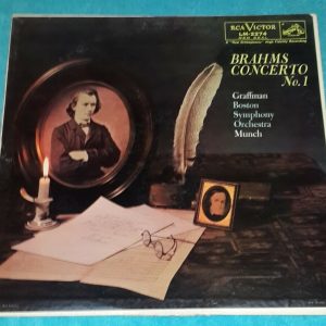 Brahms ‎- Concerto No. 1 Munch Piano – Graffman RCA LM-2274 USA 1959 LP
