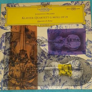 Brahms Piano Quartet  Quartetto di Roma DGG SLPM 138 014 Tulips  LP 1966
