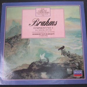 Brahms – Symphony No 1 HERBERT VON KARAJAN Decca 410 479-1 lp EX