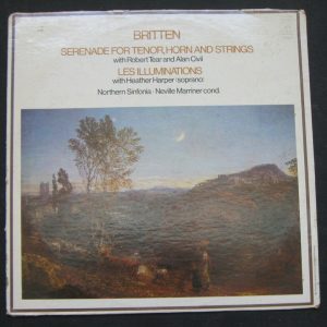 Britten Serenade & Les Illuminations – Marriner ,Tear , Civil , Harper ANGEL lp