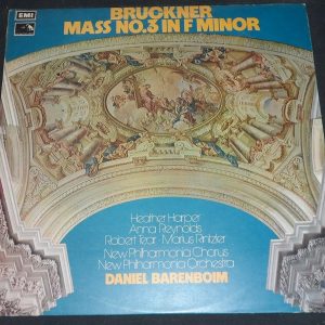 Bruckner : Mass No. 3 Harper / Tear / Barenboim  EMI ASD 2836 LP EX