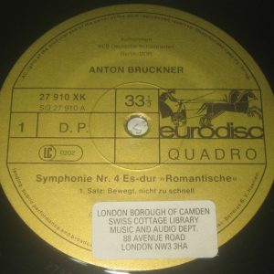 Bruckner Symphonies No. 4 / 7  Kurt Masur  Eurodisc 27913 XGK  3 LP Box
