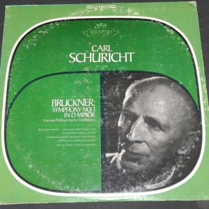 Bruckner ‎– Symphony No. 3  Carl Schuricht Seraphim ‎S-60090 lp ex