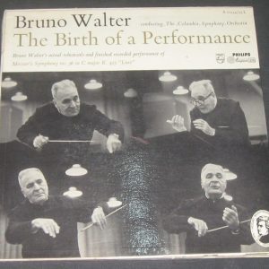 Bruno Walter – The Birth Of A Performance Mozart Philips Minigroove 2 lp 50’s