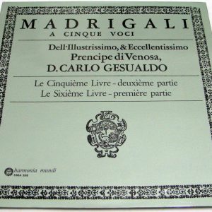 CARLO GESUALDO DA VENOSA – Integrale Des Madrigaux HARMONIA MUNDI ARCO 306 RARE