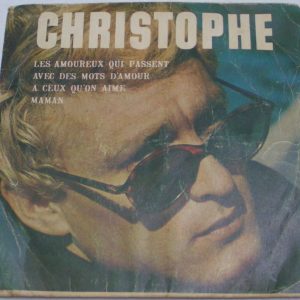 CHRISTOPHE  A Ceux Qu’on Aime 7″ French Pop 1967 Rare Israel Press Vogue EP 1085