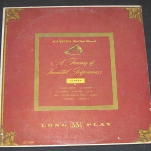 Caruso – A Treasury Of Immortal Performances .  RCA Victor  LCT 1007 lp
