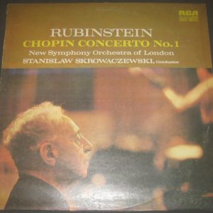 Chopin –  Concerto No. 1   Rubinstein – Piano  Skrowaczewski RCA LSC 2575 LP