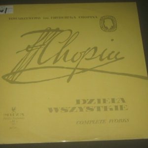 Chopin ‎Piano Concerto No. 2 Etc Smendzianka Rowicki Muza XL 0069 lp
