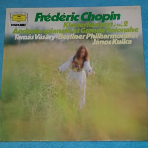 Chopin  Piano Concerto No. 2  Janos Kulka Tamas Vasary DGG 2535 221 LP EX