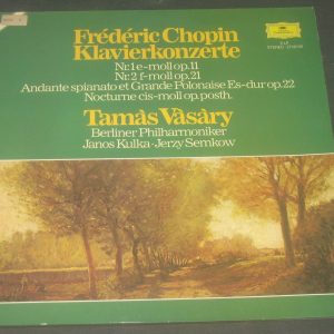 Chopin Piano Concertos NR. 1 & 2  Tamas Vasary Janos Kulka  DGG 2726010 2 LP EX