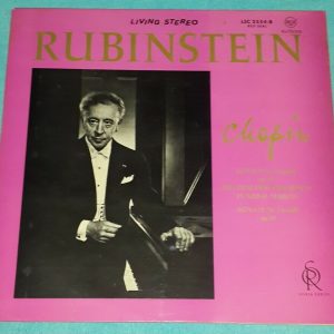 Chopin Sonatas No.2 & 3 Rubinstein RCA LSC-2554-B LP