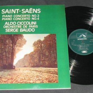 Ciccolini – saint-saens piano concertos 2 & 4 Baudo EMI HMV lp