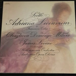 Cilea – Adriana Lecouvreur  Domingo Milnes James Levine  CBS M3 34588 3 LP Box