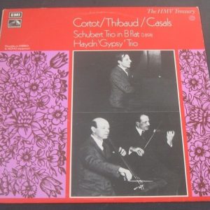 Cortot – Thibau – Casals : Shubert & Haydn Trios HMV EMI HLM 7017 lp EX