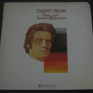 David Bean Plays Liszt Scriabin Ginastera Westminster Gold WGS-8306 lp